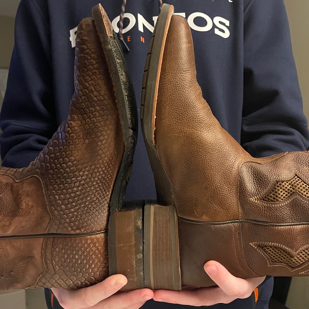 Dan Post Men’s Brown Cowboy Boots 10.5 - Picture 8 of 8
